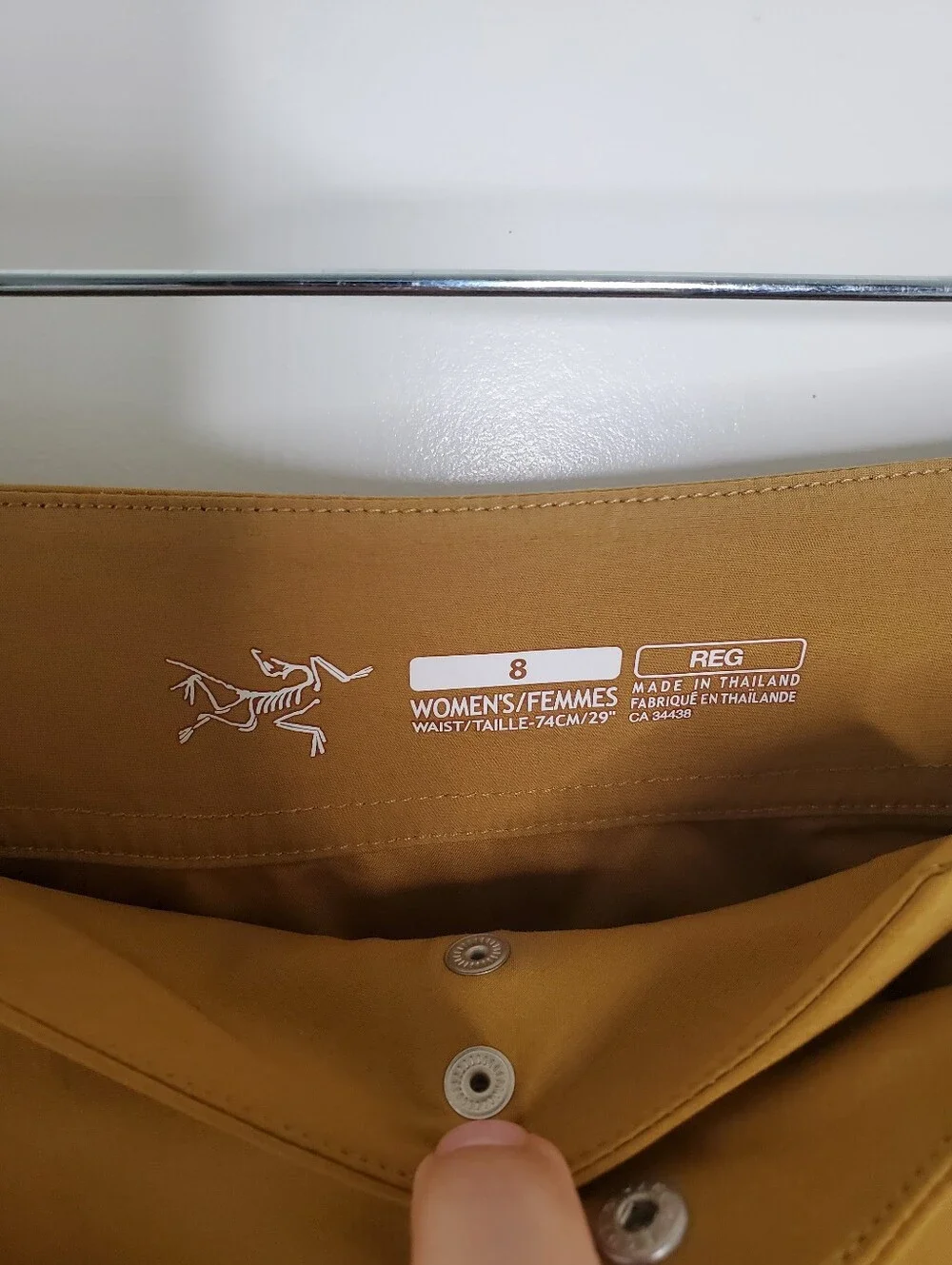 Arctery'x Mustard Brown Woven Mini Skirt